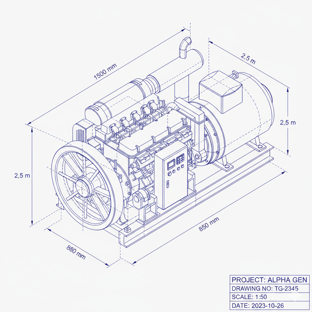 Generator 3D preview